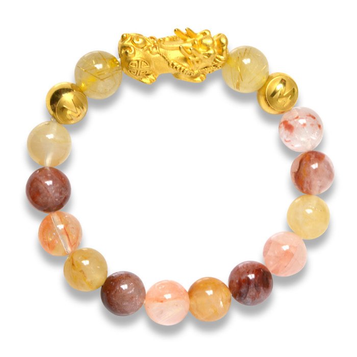 Hình ảnh Vòng Tay Mulany MB8017 Đá Thiên Nhiên Với Charm Tỳ Hưu