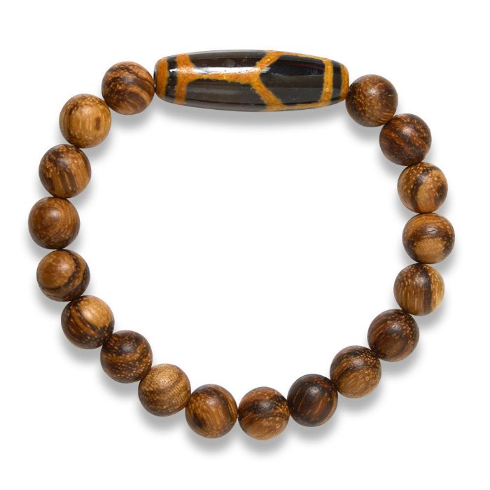 Picture of Mulany MB9005 Agarwood With Dzi Charm Healing Bracelet