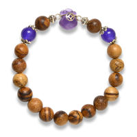 Picture of Mulany MB9008 Agarwood With Blessing Bag Charm Healing Bracelet