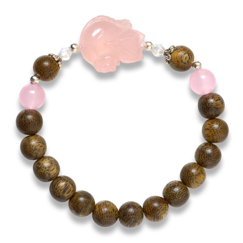 Picture of Mulany MB9009 Agarwood With Fox Charm Healing Bracelet
