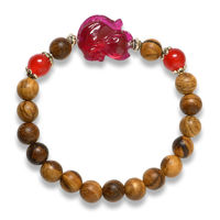 Picture of Mulany MB9010 Agarwood With Fox Charm Healing Bracelet