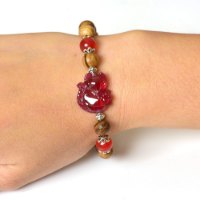 Picture of Mulany MB9010 Agarwood With Fox Charm Healing Bracelet