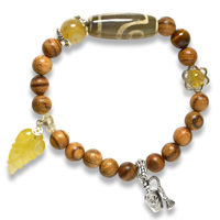 Picture of Mulany MB9012 Agarwood With Dzi Charm Healing Bracelet