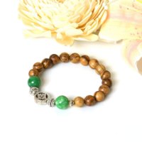 Picture of Mulany MB9014 Agarwood With Jade Stone Healing Bracelet
