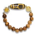 Picture of Mulany MB9013 Agarwood With Dzi Charm Healing Bracelet
