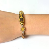 Picture of Mulany MB9013 Agarwood With Dzi Charm Healing Bracelet