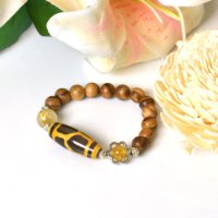 Picture of Mulany MB9013 Agarwood With Dzi Charm Healing Bracelet