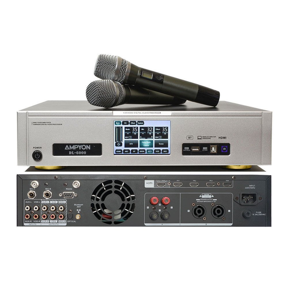 Ampyon DL-6000 amplifier rear panel