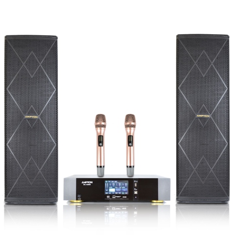 Picture of Ampyon Karaoke System #08 - 5000 Watts - Digital Touchsreen Amplifier - Bluetooth, HDMI, Optical Inputs