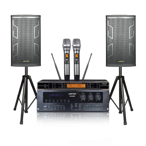 Picture of Ampyon Karaoke System #06 - 4000 Watts - Analog Amplifier - Bluetooth, Optical Inputs