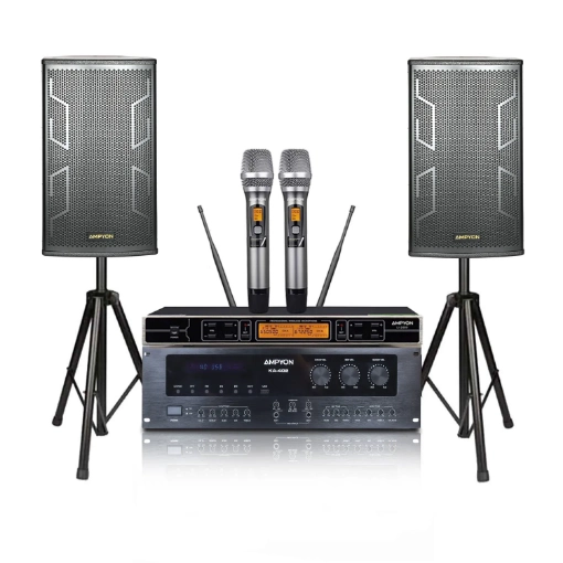 Picture of Ampyon Karaoke System #06 - 4000 Watts - Analog Amplifier - Bluetooth, Optical Inputs