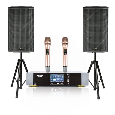 Picture of Ampyon Karaoke System #07 - 4600 Watts - Touchscreen Digital Amplfier - Optical, HDMI, Bluetooth