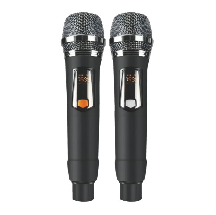 Pair of Ampyon Starbox III wireless handheld microphones