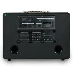 Back view of Ampyon Starbox III portable karaoke speaker showing input ports, power switch, and battery indicators