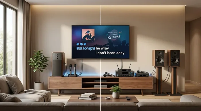 Picture of All-in-One Karaoke System vs Component System for Home