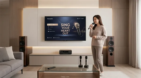 Picture of Setup Karaoke Hợp Nhất Cho Phòng Khách: Bố Cục, Âm Thanh Và Độ Thoải Mái