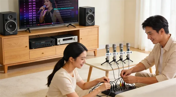 Picture of How to Connect Multiple Wireless Microphones for Karaoke