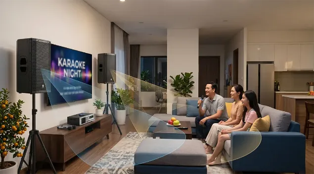 Picture of Độ Phủ Âm Của Loa Ảnh Hưởng Thế Nào Đến Karaoke Trong Phòng Khách?