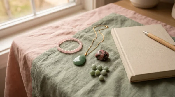 Picture of Heart Chakra Guide: Themes, Stones, and Self-Compassion Practices