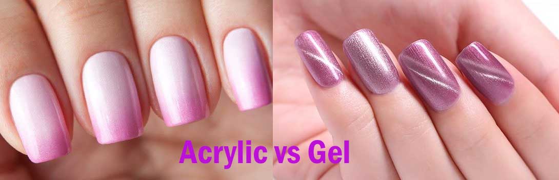 móng acrylic vs móng gel