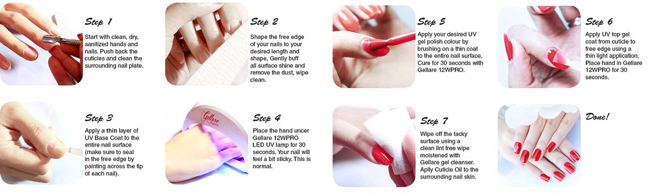 Steps To Apply Gel Nails 