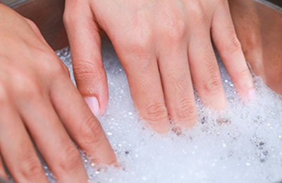 whiten nails with soap