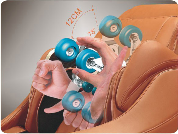 3d massage rollers of Titan Executive massage chair