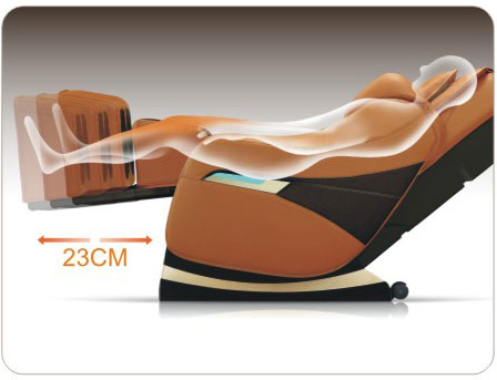 Auto leg extension of Titan Executive massage chair