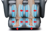 massage ở bắp chân của ghế