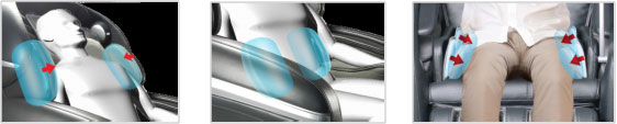 Osaki Pro Cyber shoulder, lumbar and hip air massage