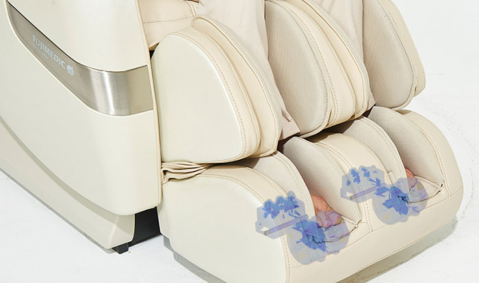 Con lăn ở lòng bàn chân của ghế massage Kumo