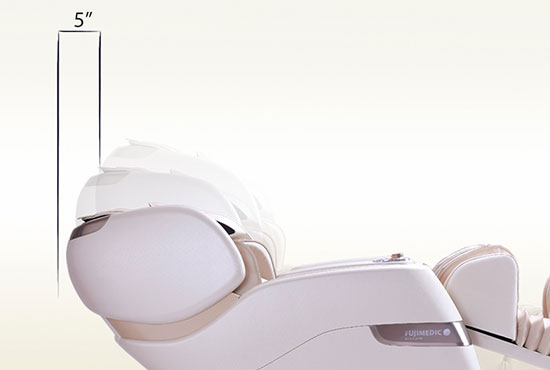 Tiết kiệm không gian của ghế massage Kumo