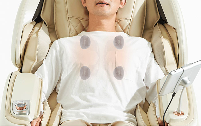 hệ thống sưởi của ghế massage Kumo