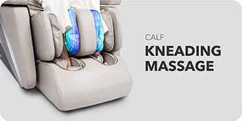 Calf kneading of the Ador 3D Allure massage chair