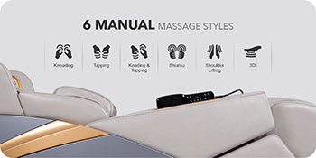 ghế massage Ador 3D Allure có 6 chương trình mát xa thủ công