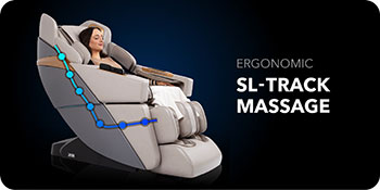 ghế massage Ador 3D Allure có đường lăn hình SL
