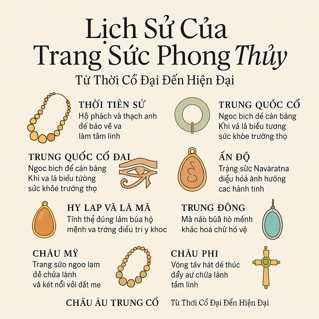 Hình ảnh về lịch sử trang sức phong thủy