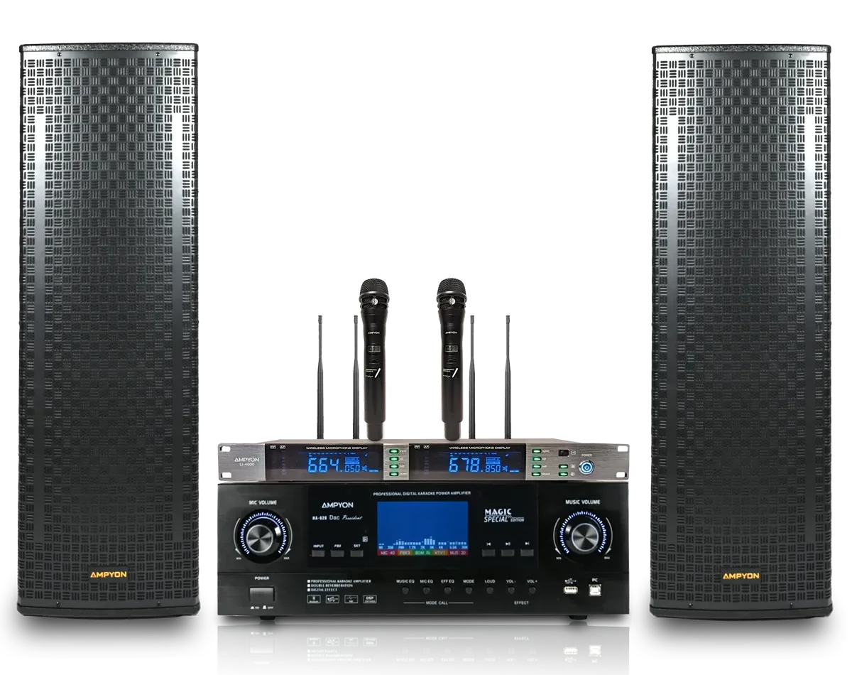 Ampyon AKS-602 Dàn Karaoke Gia Đình Cao Cấp