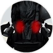 Heat therapy of the Inada Robo massage chair
