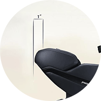 ghế massage JPMedics Kawa có thiết kế tiết kiệm không gian