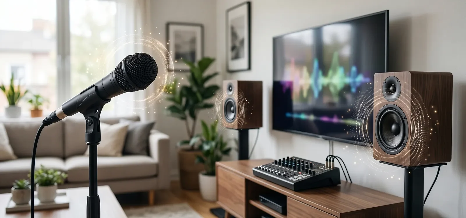 Dàn loa karaoke tập trung vào độ rõ giọng hát và vùng midrange khi hát tại nhà.