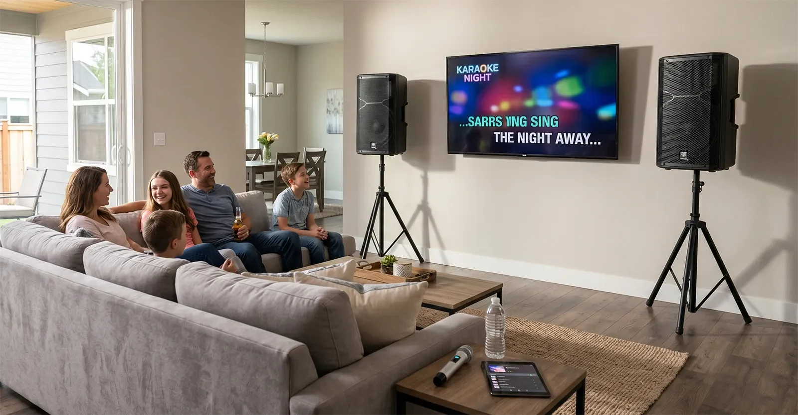 Phòng karaoke tại nhà cho thấy âm học phòng ảnh hưởng đến độ rõ của âm thanh