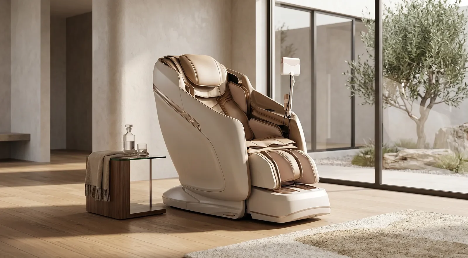 Luxury massage chair in a premium home or showroom setting