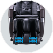 Foot rollers of the Brookstone BK-250 massage chair