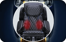 Heat therapy at Lumbar  of the Brookstone BK-450 massage chair