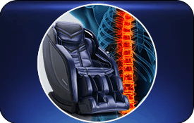 hệ thống quét cơ thể của  ghế massage Brookstone BK-650