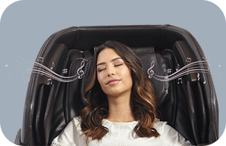 Loa kết nối Bluetooth ở 2 bên tai của ghế massage Daiwa Hubble