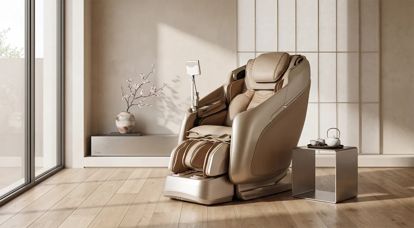 Ghế massage JPMedics Kaze Duo trong không gian showroom cao cấp