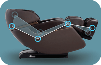Daiwa Legacy 4 massage chair in zero gravity stage