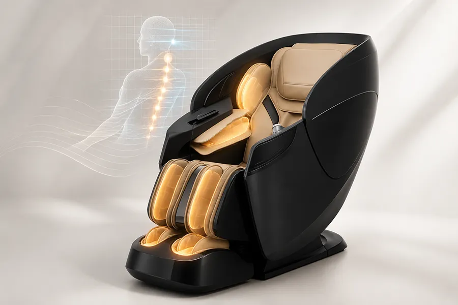 Ogawa Active XL DUO precise body scanning and 34-airbag full-body compression massage